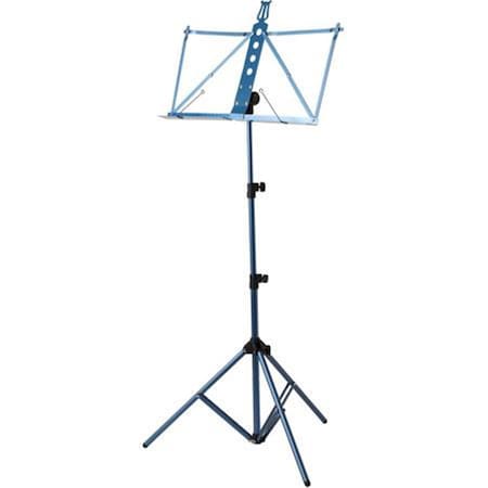 Strukture Deluxe Aluminum Music Stand With Adjustable Tray, Blue